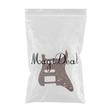 Maxbell Prewired 3-ply Pickguard Scratchplate SSH for ST Style Guitar Dark Brown