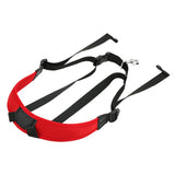 Maxbell Adjustable Saxophone Sax Cotton Padded Neck Strap with Hook Clasp Red
