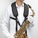 Maxbell Adjustable Saxophone Sax Soft Cotton Padded Shoulder Strap with Hook Clasp