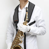 Maxbell Adjustable Saxophone Sax Soft Cotton Padded Shoulder Strap with Hook Clasp