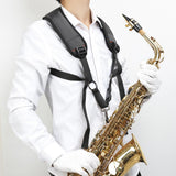 Maxbell Adjustable Saxophone Sax Soft Cotton Padded Shoulder Strap with Hook Clasp