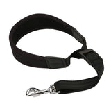 Maxbell Adjustable Saxophone Sax Stretch Silicone Padded Neck Strap with Hook Black