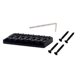 Maxbell 7 String Fixed Hard Tail Guitar Bridge Tailpiece for Electric Guitar Black