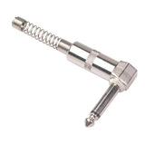 Maxbell 2Pieces Zinc Alloy L Shape 6.35mm Mono DIY Solder Plug for Guitar Mic Audio