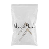 Maxbell 2Pieces Zinc Alloy L Shape 6.35mm Mono DIY Jack Plug for Guitar Mic Audio