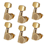 Maxbell 6 Pieces Electric Guitar String Button Tuning Key Tuner Pegs Closed Knobs