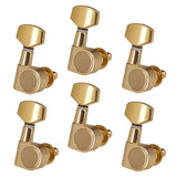 Maxbell 6 Pieces Electric Guitar String Button Tuning Key Tuner Pegs Closed Knobs