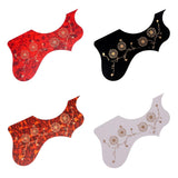 Maxbell 41" Acoustic Guitar Pickguard Decorative Anti-scratch Folk Guitar Right Hand White