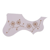 Maxbell 41" Acoustic Guitar Pickguard Decorative Anti-scratch Folk Guitar Right Hand White