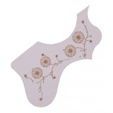 Maxbell 41" Acoustic Guitar Pickguard Decorative Anti-scratch Folk Guitar Right Hand White