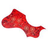 Maxbell 41" Acoustic Guitar Pickguard Decorative Anti-scratch Folk Guitar Right Hand Red