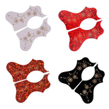 Maxbell Acoustic Guitar Pickguard Flower Anti-scratch Folk Guitar Left/Right Hand Red