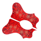 Maxbell Acoustic Guitar Pickguard Flower Anti-scratch Folk Guitar Left/Right Hand Red