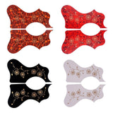 Maxbell Acoustic Guitar Pickguard Flower Anti-scratch Folk Guitar Left/Right Hand Red