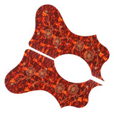 Maxbell Acoustic Guitar Pickguard Flower Anti-scratch Folk Guitar Left/Right Hand Brown