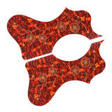 Maxbell Acoustic Guitar Pickguard Flower Anti-scratch Folk Guitar Left/Right Hand Brown