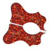 Maxbell Acoustic Guitar Pickguard Flower Anti-scratch Folk Guitar Left/Right Hand Brown