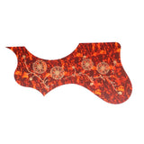 Maxbell Acoustic Guitar Pickguard Flower Anti-scratch Folk Guitar Left/Right Hand Brown