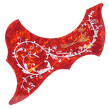 Maxbell 41in Acoustic Guitar Pickguard Flower Bird Anti-scratch Parts Right Hand Red