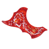 Maxbell 41in Acoustic Guitar Pickguard Flower Bird Anti-scratch Parts Right Hand Red