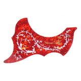 Maxbell 41in Acoustic Guitar Pickguard Flower Bird Anti-scratch Parts Right Hand Red