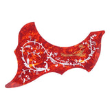 Maxbell 41in Acoustic Guitar Pickguard Flower Bird Anti-scratch Parts Right Hand Red