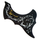 Maxbell Left Handed 40/41'' Folk Guitar Pickguard Anti Scratch Plate Black
