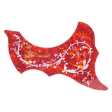 Maxbell Left Handed 40/41'' Folk Guitar Pickguard Anti Scratch Plate Red