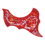 Maxbell Left Handed 40/41'' Folk Guitar Pickguard Anti Scratch Plate Red