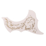 Maxbell Left Handed 40/41'' Folk Guitar Pickguard Anti Scratch Plate Cold White