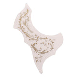 Maxbell Left Handed 40/41'' Folk Guitar Pickguard Anti Scratch Plate Cold White