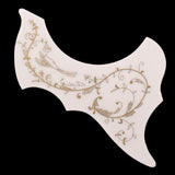 Maxbell Left Right Handed 40/41'' Folk Guitar Pickguard Scratch Plate White