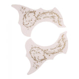 Maxbell Left Right Handed 40/41'' Folk Guitar Pickguard Scratch Plate White