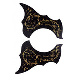 Maxbell Left Right Handed 40/41'' Folk Guitar Pickguard Scratch Plate Black+Gold