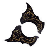Maxbell Left Right Handed 40/41'' Folk Guitar Pickguard Scratch Plate Black+Gold