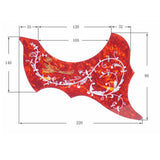 Maxbell Left Right Handed 40/41'' Folk Guitar Pickguard Scratch Plate Red