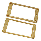 Maxbell Humbucker Pickups Frames Mounting Rings for LP Electric Guitar Gold