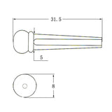 Maxbell Guitar Bridge Pins Saddle Nut for Left Handed Acoustic Guitar Accessories