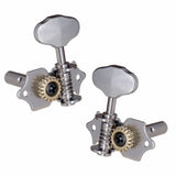 Maxbell 4pcs 2R2L Tuning Pegs Keys Machine Head Tuners Set for Ukulele