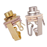 Maxbell 2pcs 1/4" Mono Plug Input for Electric Guitar Pickup Plug Output 6.35mm Plug
