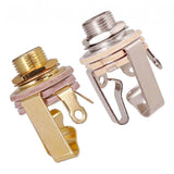 Maxbell 2pcs 1/4" Mono Plug Input for Electric Guitar Pickup Plug Output 6.35mm Plug