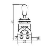 Maxbell Electric Guitar Pickup 3 Way Toggle Switch,Selector / Guitar Switch