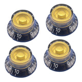 Maxbell 4-tone Tone and Volume Control Knobs for EPI LP Electric Guitar Replacements