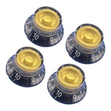 Maxbell 4-tone Tone and Volume Control Knobs for EPI LP Electric Guitar Replacements