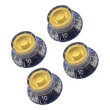 Maxbell 4-tone Tone and Volume Control Knobs for EPI LP Electric Guitar Replacements