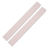 Maxbell 2xBlank Guitar Saddle White 80x3x10mm for Electric Acoustic Classical Guitar