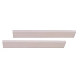 Maxbell 2xBlank Guitar Saddle White 80x3x10mm for Electric Acoustic Classical Guitar