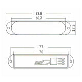 Maxbell No Holes Closed Single Coil Pickup for Electric Guitar Pickups Parts Accs