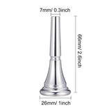 Maxbell French Horn Mouthpiece with Durable Stylish Copper Alloy Silver