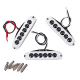 Maxbell Electric Guitar Single Coil Pickups Set 48mm/50mm/52mm Pickup for 6 Strings